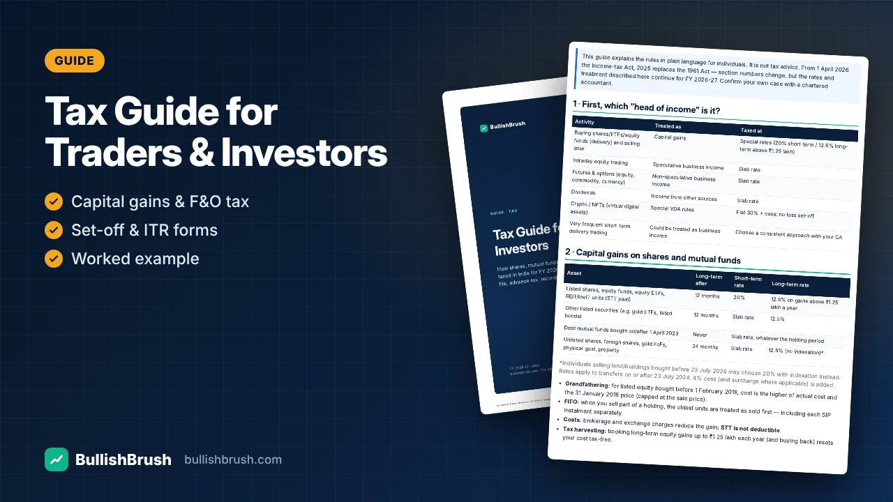 Tax Guide for Traders & Investors — India FY 2026-27 (PDF)